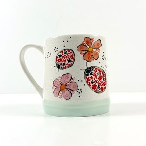 NEW Seeds & Sunshine Ladybugs and Flowers Ceramic Mug